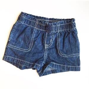 Girl's Circo Denim Shorts sz 4T Jean Shorts elastic waist pull on denim shorts